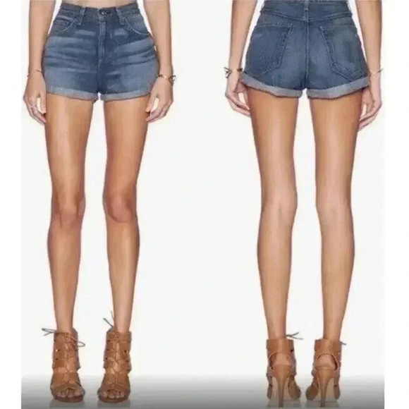 Rag & Bone Women’s Size 28 Segrin Cuffed Denim Shorts Color Devon - Picture 1 of 5